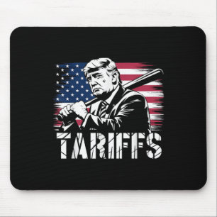 Tariffs Trump Usa Flag Trade Power Funny Tess  Mouse Pad