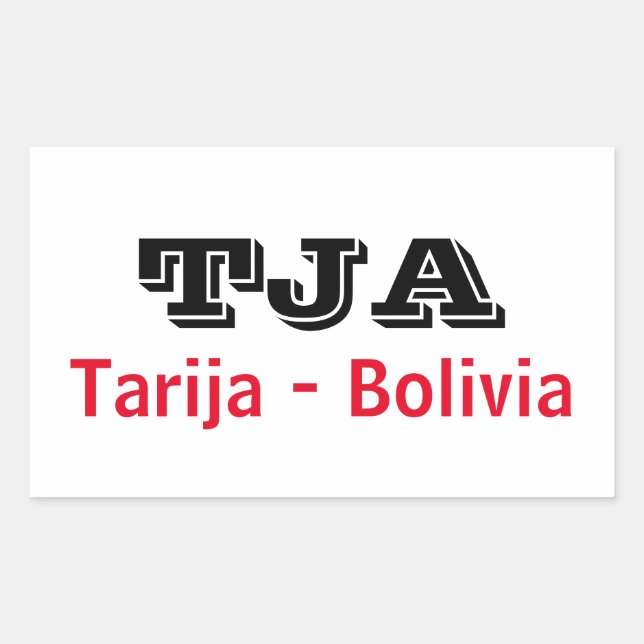 Tarija Bolivia Sticker (Front)