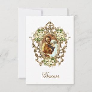 Tarjeta de Agredecimento de Boda Wedding Thank You Card