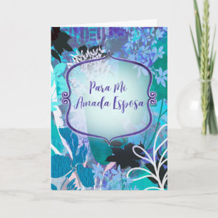 Tarjeta de amor y aniversario en español card