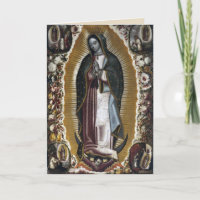 Tarjeta de pésame de la Virgen de Guadalupe