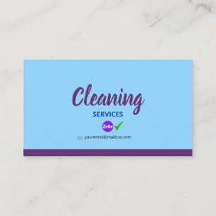 Tarjeta De Presentación Cleaning_Bubble Business C Calling Card