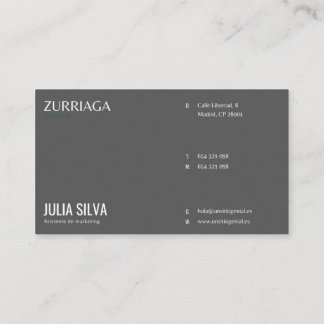 Tarjeta de presentacion enclosure card