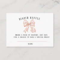 Tarjeta De Recepción Pink Bow Baby Shower Books fo