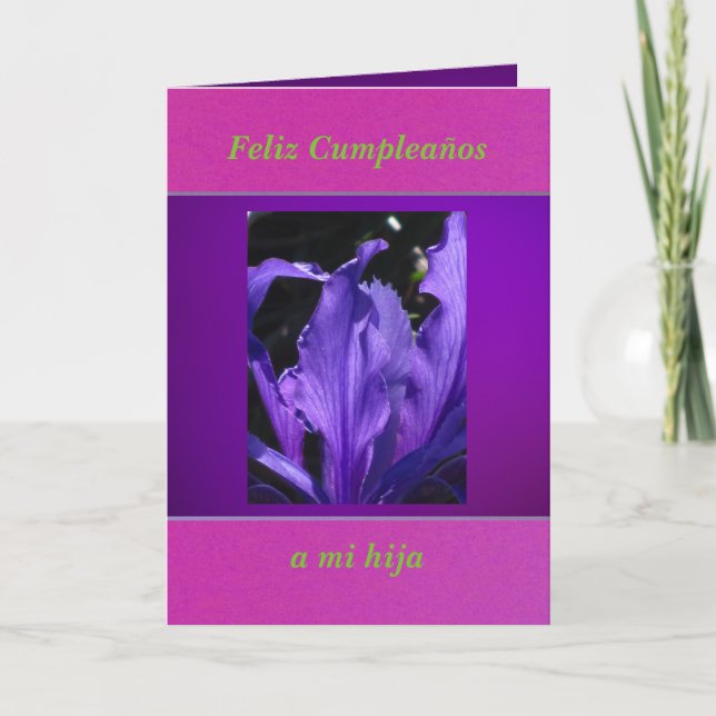 Tarjeta - Feliz Cumpleaños a mi hija Card (Front)