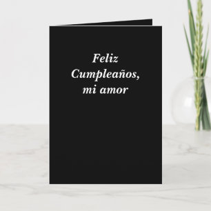 Tarjeta - Feliz Cumpleaños, mi amor Card