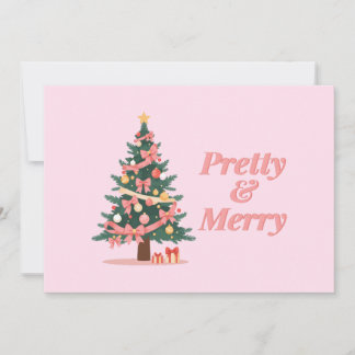 Tarjeta festiva plana holiday card