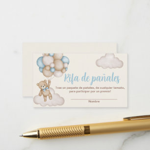 Tarjeta para Rifa de pañales Enclosure Card