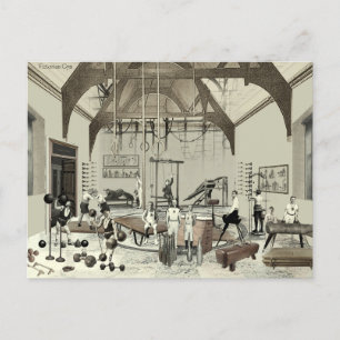 Tarjeta Victorian Gym Postcard