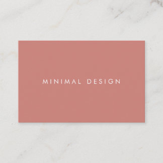 Tarjeta visita Terra Cotta & White Business Card
