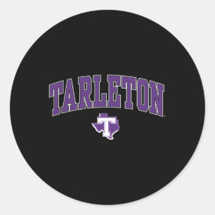 Tarleton State Texans Arch Over Classic Round Sticker