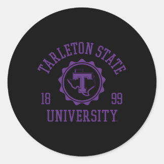 Tarleton State Texans Stamp 1899 Classic Round Sticker