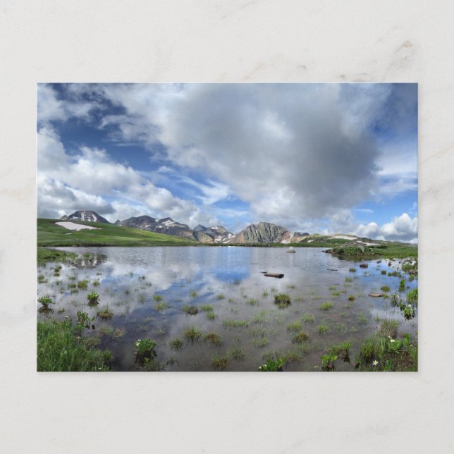 Tarn above Elk Creek Canyon on the Continental Div Postcard (Front)