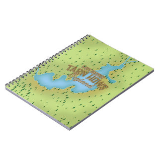 Tarn Hows, lake district, travel map. Notebook