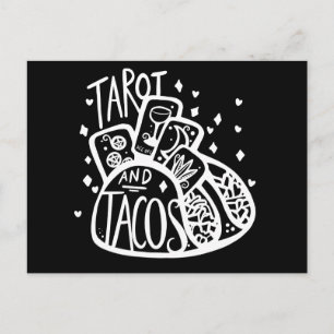 Tarot and Tacos funny taco tuesday Postcard