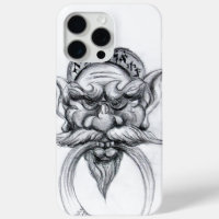 TAROT/ANTIQUE FANTASY GROTESQUE MASK Black White