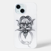 TAROT/ANTIQUE FANTASY GROTESQUE MASK Black White