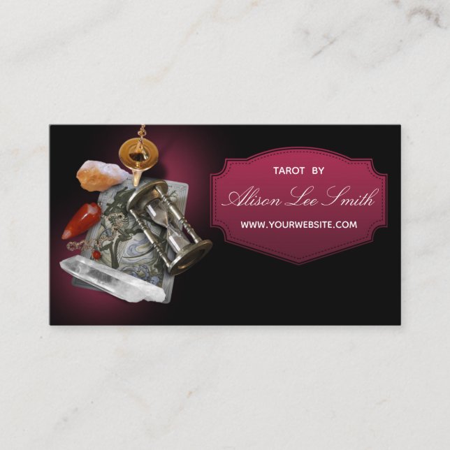 Tarot, astrology, Astrologer Business Card (Front)