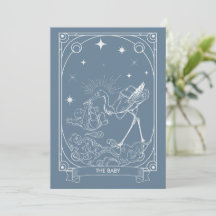 Tarot Baby Shower Invitation, Celestial & Mystical
