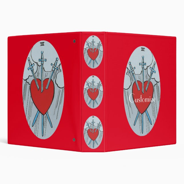 Tarot Card 3 Swords Thunder_Cove  Binder (Background)