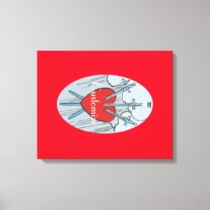 Tarot Card 3 Swords Thunder_Cove  Canvas Print