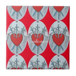 Tarot Card 3 Swords Thunder_Cove  Tile