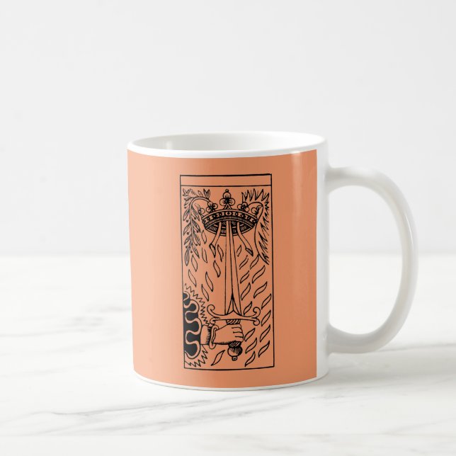 Tarot Card: Ace Of Swords Coffee Mug (Right)
