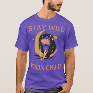 Tarot Card Aesthetic Witchy Celestial Stay Wild Mo T-Shirt