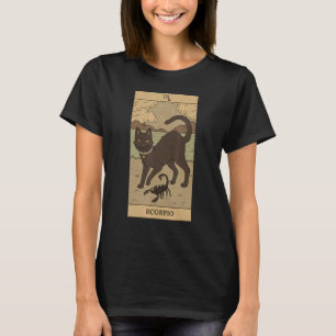 Tarot Card Cat Scorpio Zodiac Horoscope October No T-Shirt