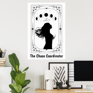 Tarot Card Celestial Art Mystical Witchy Astrology Poster