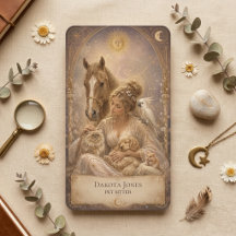Tarot Card Celestial Woman Sun Moon Pet Sitter