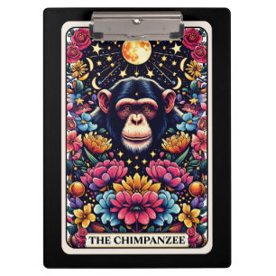 Tarot Card Chimpanzee Primal Wisdom & Playful Clipboard