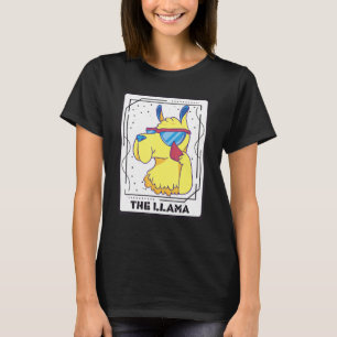 Tarot Card Cool Llama Mystical Cards Magic T-Shirt