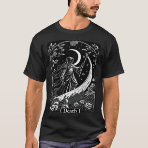 Tarot Card Death Grim Reaper Occult Gothic Witch T-Shirt