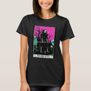 Tarot Card Gym Deadlifts Workout Occult Reading Re T-Shirt