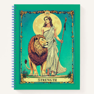 Tarot Card Illustration, Strength Journal