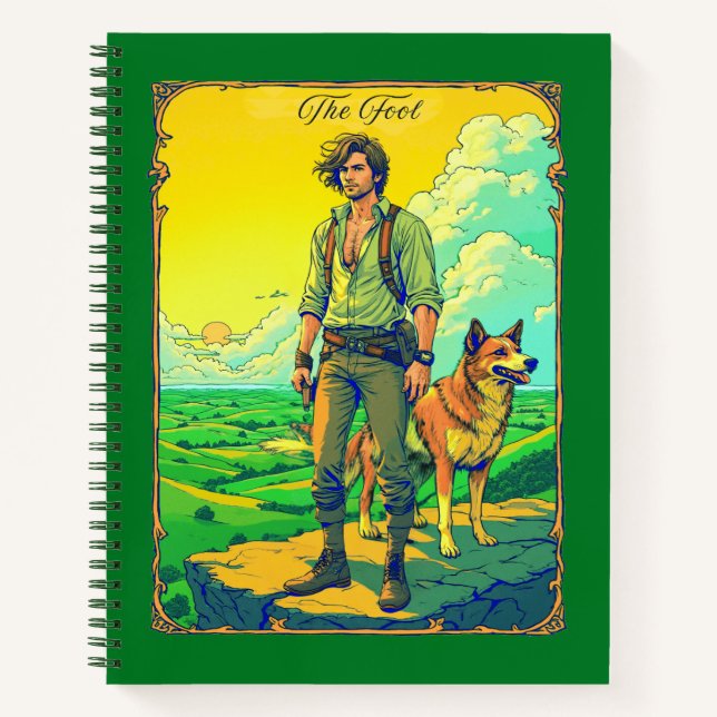 Tarot Card Illustration, The Fool Journal (Front)