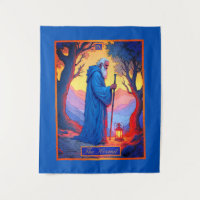 Tarot Card Illustration, The Hermit