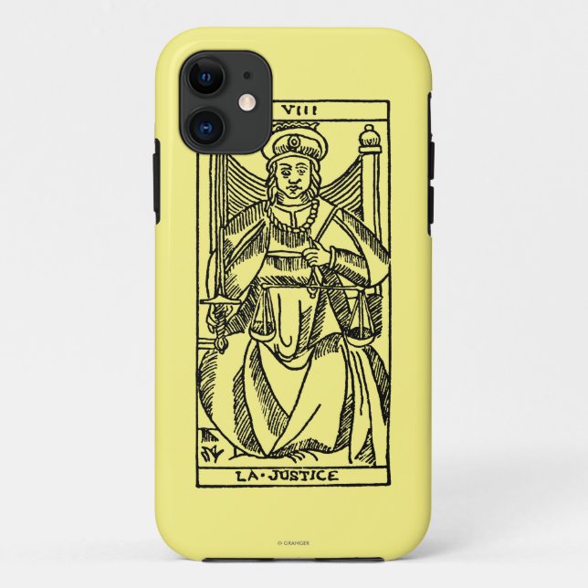 Tarot Card: Justice Case-Mate iPhone Case (Back)