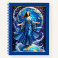 Tarot Card, le Monde, dans Deep Blue Journal