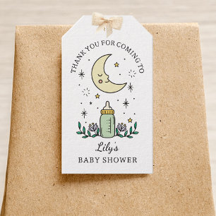 Tarot Card Moon Baby Shower Thank You Favour Gift Tags