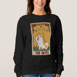 Tarot Card Occult Magic Occultism Dog Akita Sweatshirt