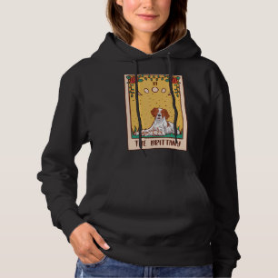 Tarot Card Occult Magic Occultism Dog Brittany Hoodie