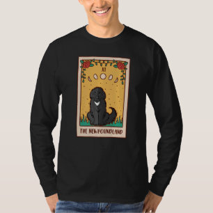 Tarot Card Occult Magic Occultism Dog Newfoundlan T-Shirt