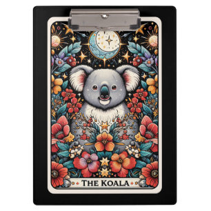 Tarot Card of The Koala   Cute Spiritual Animal  Clipboard