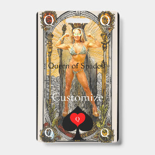 Tarot Card Queen of Spades Thunder_Cove Badge