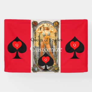 Tarot Card Queen of Spades Thunder_Cove Banner