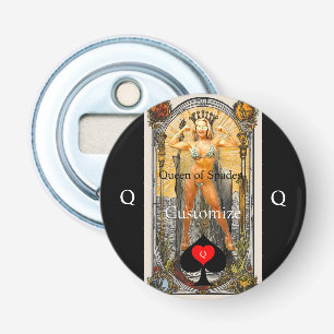 Tarot Card Queen of Spades Thunder_Cove Bottle Opener