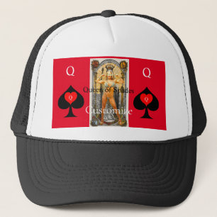 Tarot Card Queen of Spades Thunder_Cove Trucker Hat