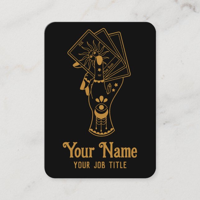 Tarot Card Reader Business Card (Front)